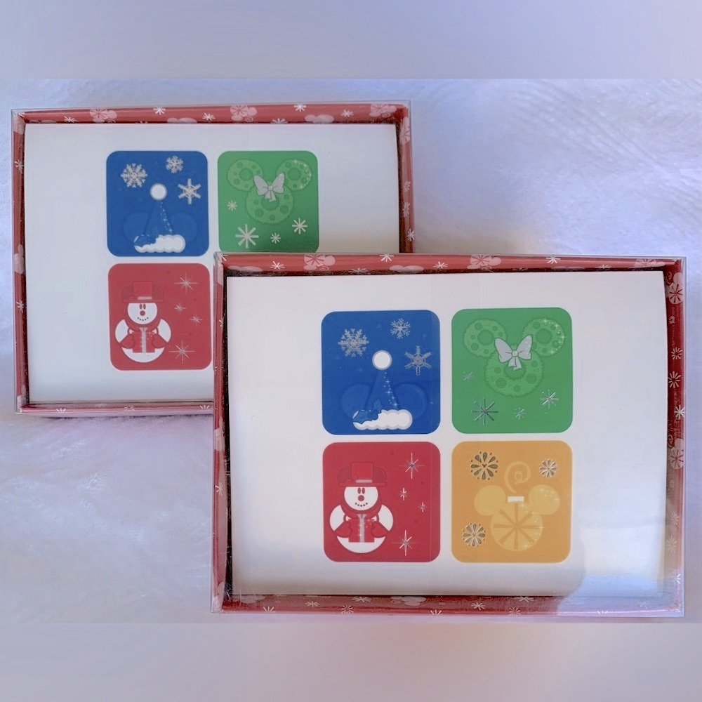 Disney Mickey Mouse Christmas Holiday Cards - 2 boxes